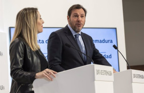 ep el ministro de transportes y movilidad sostenible oscar puente y la presidenta de la junta de