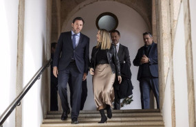 ep el ministro de transportes y movilidad sostenible oscar puente y maria guardiola bajan las