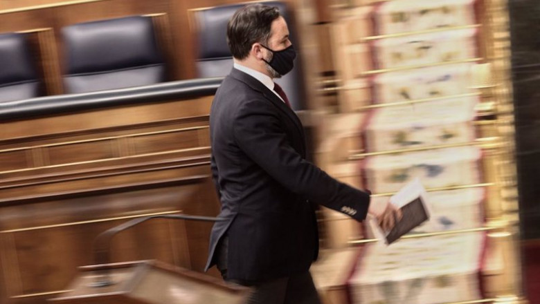ep el presidente de vox santiago abascal interviene durante una sesion de control al gobierno en el ep el presidente de vox santiago abascal interviene durante una sesion de control al gobierno en el