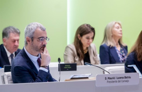 ep el presidente del consejo de aena maurici lucena durante una junta general de accionistas de aena