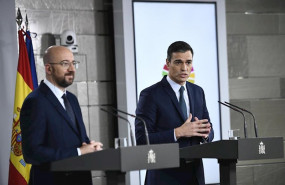 ep el presidente electo del consejo europeo charles michel y el presidente del gobierno en funciones
