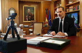 ep el rey felipe vi mantiene una reunion por videoconferencia con los representantes del consejo