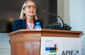 ep la presidenta de airef ines olondriz durante su intervencion en el curso de verano organizado por