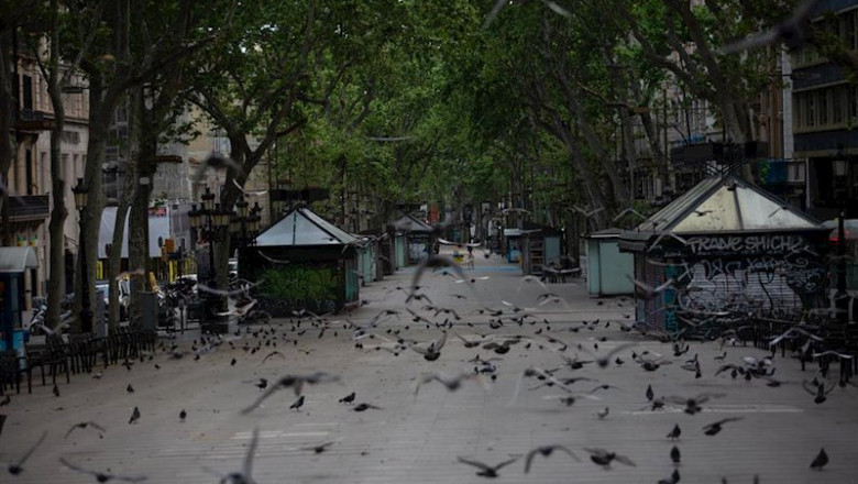 ep la rambla de barcelona vacia ep la rambla de barcelona vacia