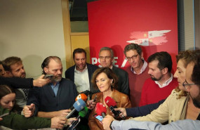 ep la vicepresidenta del gobierno en funciones carmen calvo atiende a los medios antes de participar