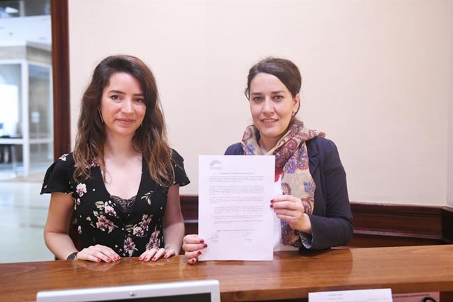 Las diputadas de Podemos Ana Terrón y Ana Marcello en el Congreso | UNIDOS PODEMOS ep las diputadaspodemos ana terronana marcellocongreso