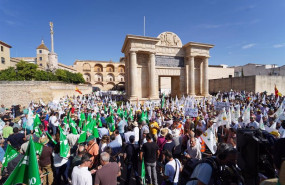ep manifestacion en protesta por el impacto de las politicas de la ue en el campo andaluz y con