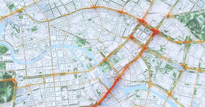 Mapa de una ciudad a vista de pájaro | TOMTOM ep mapa de una ciudad a vista de pajaro