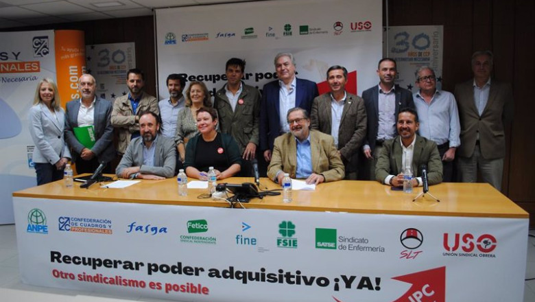 ep representantes de los sindicatos independientes convocantes de la movilizacion de este jueves ep representantes de los sindicatos independientes convocantes de la movilizacion de este jueves