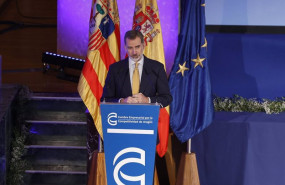 ep su majestad el rey felipe vi durante la clausura de la v cumbre emprsarial de aragon
