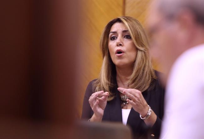 Susana Díaz, durante la sesión de control en el Pleno del Parlamento | EUROPA PRESS ep susana diaz durantesesioncontrolplenoparlamento