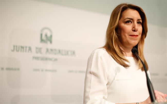 Susana Díaz, presidenta de la Junta de Andalucía | EUROPA PRESS ep susana diaz presidentala juntaandalucia en san telmo