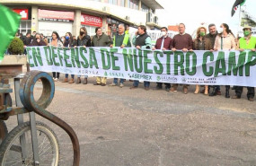 ep agricultores se manifiestan en don benito en el inicio de agroexpo