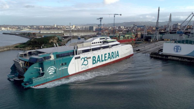 ep archivo   un ferry de baleria en una imagen de archivo
