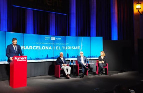 ep debate sobre el turimo en barcelona en la sede de foment del treball