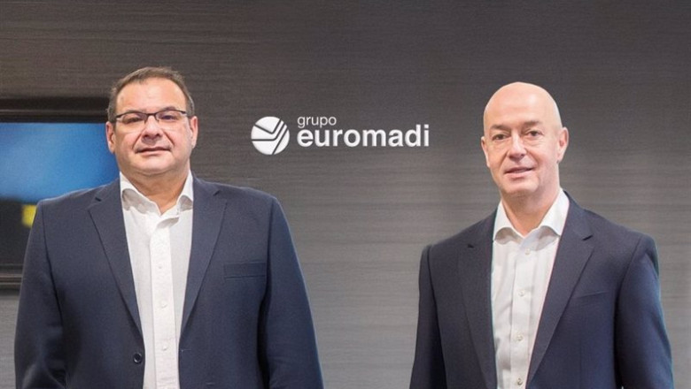 El director general del Grupo Euromadi, Toni Font, y el presidente del Grupo Euromadi, José Mª Rodríguez. | GRUPO EUROMADI ep el director general del grupo euromadi toni font y el presidente del grupo euromadi jose m