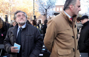 ep el portavoz del psoe en el ayuntamiento de madrid pepu hernandez i y el secretario general de vox
