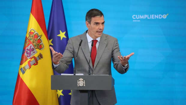 ep el presidente del gobierno pedro sanchez comparece ante los medios en el complejo de la moncloa a
