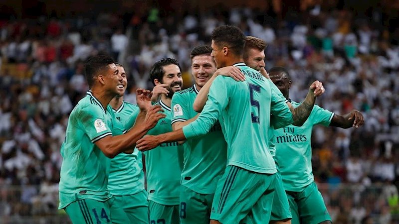 ep el real madrid celebra su pase a la final de la supercopa 2020