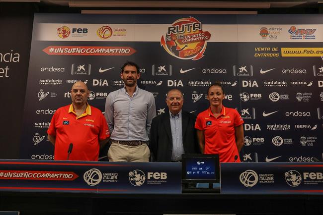 Garbajosa, Mondelo, Laia Palau y Paco Raga en presentación Torneo de Valencia | FEB ep garbajosa mondelo laia palaupaco ragapresentacion torneovalencia