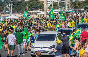 ep manifestacion a favor del presidente de brasil jair bolsonaro y contra el tribunal supremo y el
