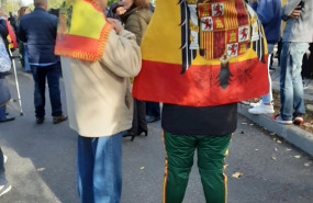ep pequena concentracion de franquistas en las inmediaciones del cementerio de el pardo mingorrubio 20191024123404