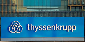 photo d archives du logo de thyssenkrupp 