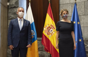 ep archivo   el presidente de canarias angel victor torres y la vicepresidenta segunda del gobierno