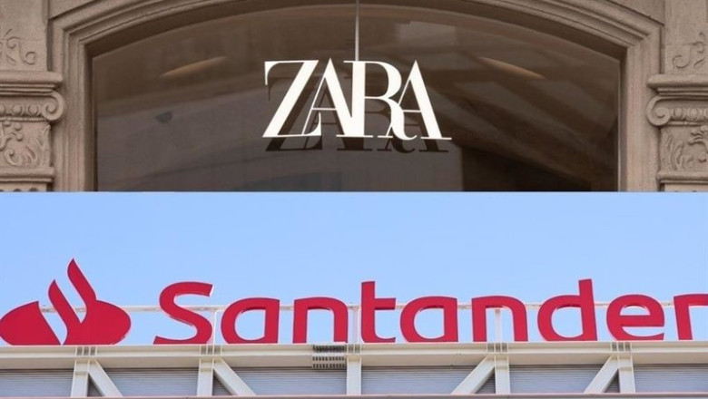 ep archivo   montaje de zara y santander como las marcas espanolas mas valiosas del mundo