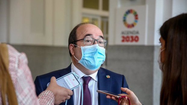 ep el ministro de politica territorial y funcion publica miquel iceta responde a los medios durante