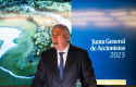 ep el nuevo consejero delegado de indra jose vicente de los mozos interviene durante la junta