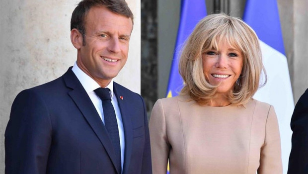 ep emmanuel macron y su mujer brigitte
