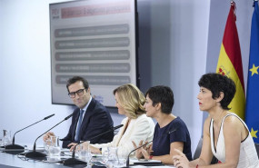 ep i d el ministro de economia carlos cuerpo la ministra portavoz pilar alegria la ministra de