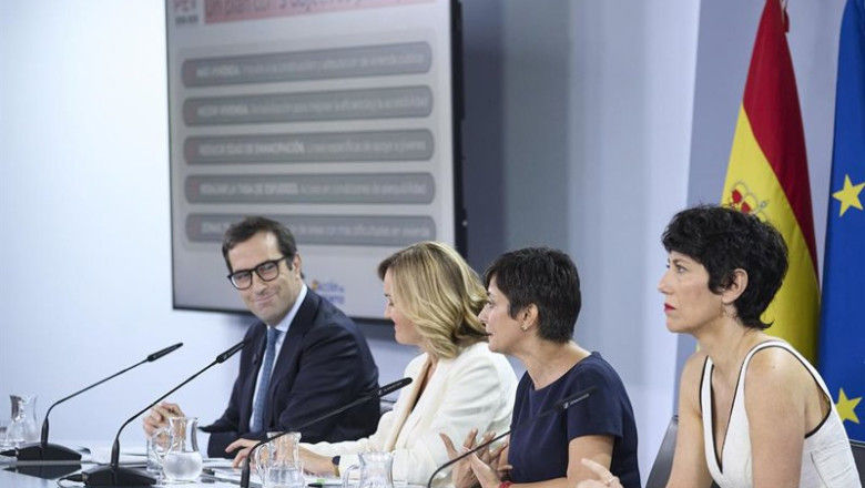 ep i d el ministro de economia carlos cuerpo la ministra portavoz pilar alegria la ministra de