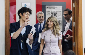 ep i d la ministra portavoz elma saiz el ministro de hacienda arcadi espana la ministra de trabajo