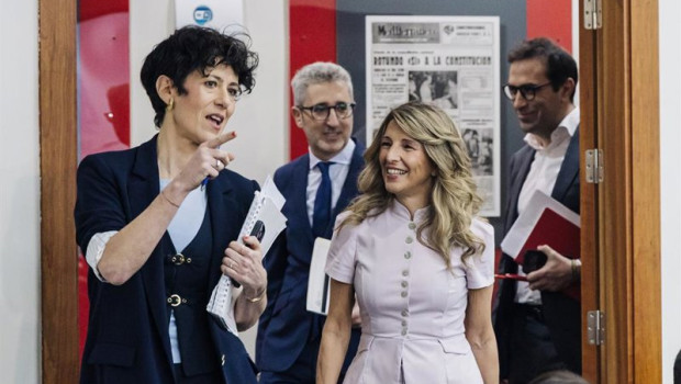 ep i d la ministra portavoz elma saiz el ministro de hacienda arcadi espana la ministra de trabajo