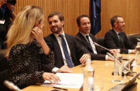 ep i-d la portavoz del pp en el congreso cayetana alvarez de toledo el presidente del partido