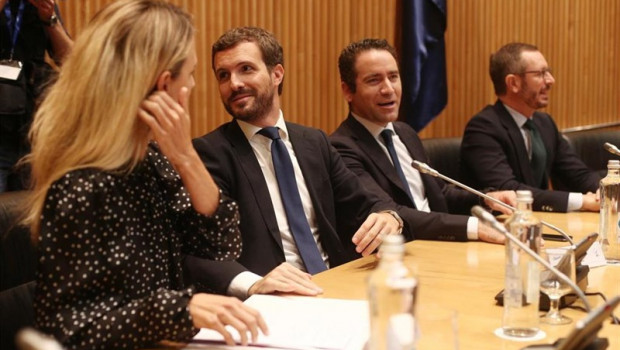 ep i-d la portavoz del pp en el congreso cayetana alvarez de toledo el presidente del partido