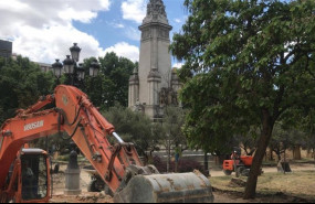 ep imagen de recurso de las obras de la plaza de espana de madrid