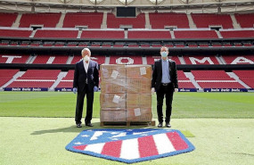 ep la fundacion del atletico de madrid ha donado 20000 mascarillas a la junta municipal de san blas