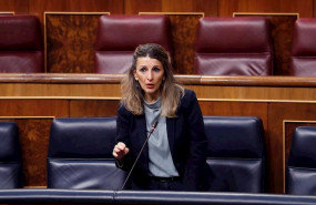 ep la ministra de trabajo yolanda diaz interviene durante la primera sesion de control al ejecutivo