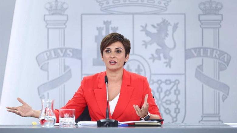 ep la ministra portavoz isabel rodriguez en la rueda de prensa posterior al consejo de ministros ep la ministra portavoz isabel rodriguez en la rueda de prensa posterior al consejo de ministros
