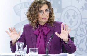 ep la vicepresidenta cuarta y ministra de hacienda maria jesus montero durante una rueda de prensa