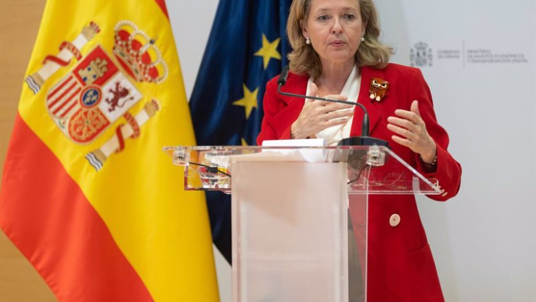 ep la vicepresidenta primera y ministra de asuntos economicos nadia calvino realiza declaraciones ep la vicepresidenta primera y ministra de asuntos economicos nadia calvino realiza declaraciones