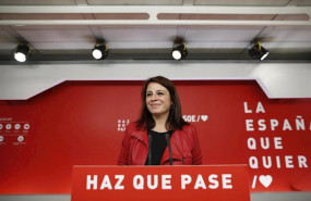 ep la vicesecretaria general del partido socialista adriana lastra ofrece declaraciones a los medios
