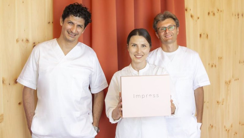 Los fundadores de Impress, Khaled Kasem y Diliara y Vladimir Lupenko. | IMPRESS ep los fundadores de impress khaled kasem y diliara y vladimir lupenko
