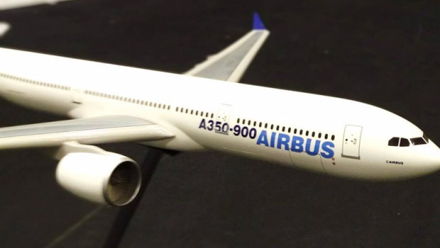 ep miniatura de un avion de airbus