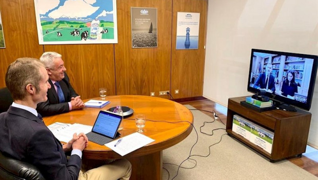 ep reunion por videoconferencia del presidente y el director general de capsa con los reyes de
