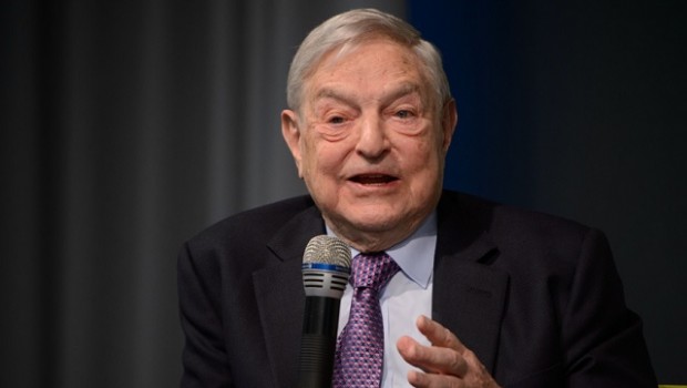 george soros microfono