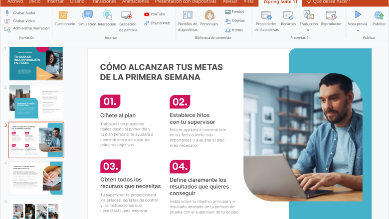 interfaz ispring suite 11